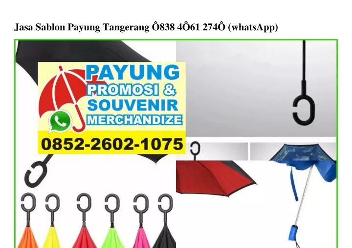 jasa sablon payung tangerang 838 4 61 274 whatsapp