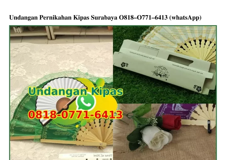 undangan pernikahan kipas surabaya o818 o771 6413