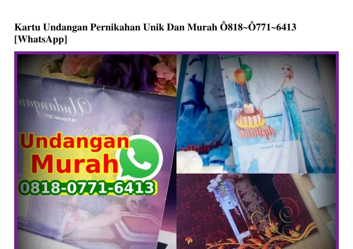 kartu undangan pernikahan unik dan murah