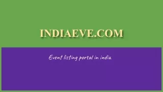 indiaeve -free event listing portal in india