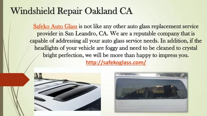 windshield repair oakland ca windshield repair