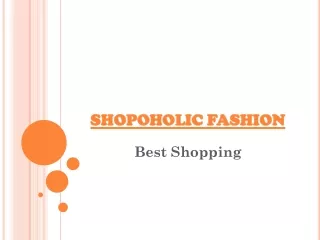 Shopoholic Fashion Men's Collection