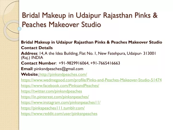 bridal makeup in udaipur rajasthan pinks peaches makeover studio