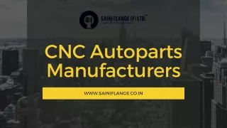 Sainiflange, the most reputed suppliers for CNC Auto Parts offering the best deals.