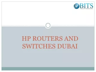 Hp Routers and Switches Dubai