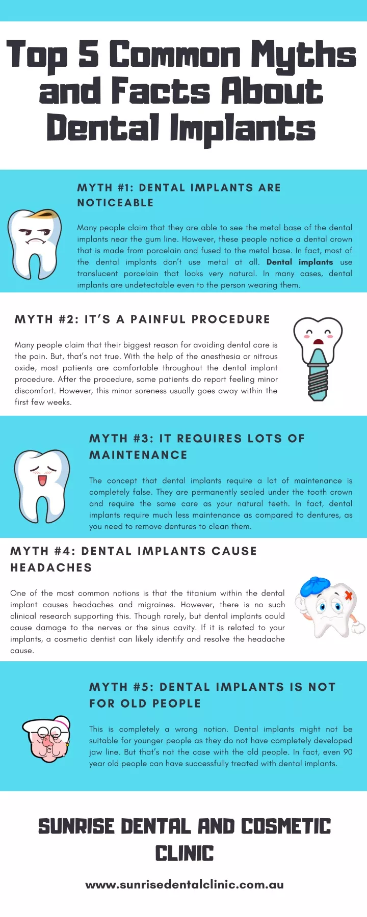 top 5 common myths and facts about dental implants