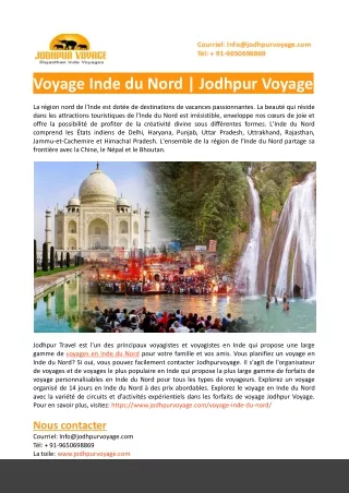 Voyage Inde du Nord-Jodhpur Voyage