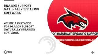 Online assistance for Dragon Support naturally speaking software