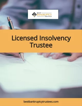Licensed Insolvency Trustee