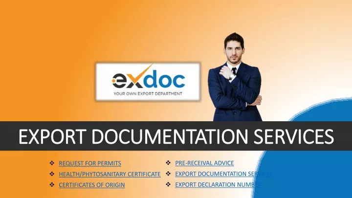 export documentation services