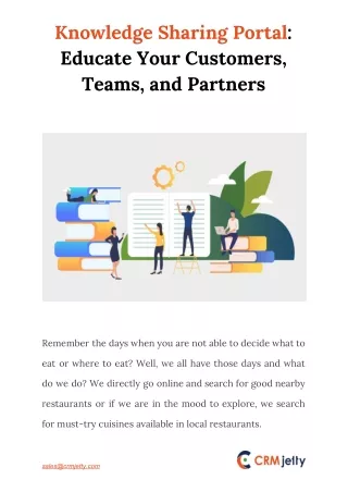 knowledge sharing portal educate your customers
