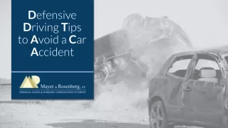 Defensive Driving Tips To Avoid A Car Accident