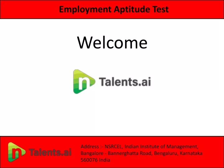 employment aptitude test