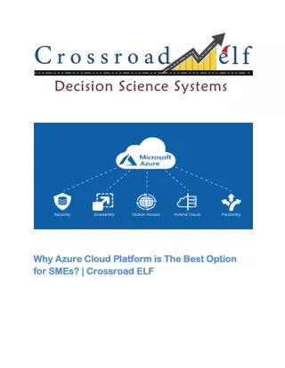 Why Azure Cloud Platform is The Best Option for SMEs? | Crossroad ELF