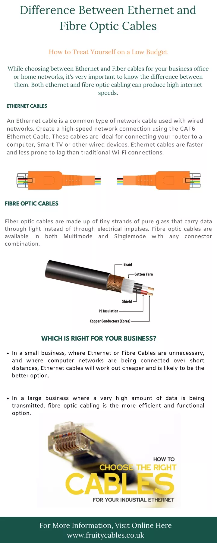difference between ethernet and fibre optic
