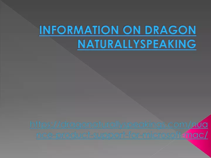 information on dragon naturallyspeaking