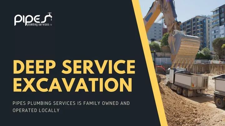 deep service excavation