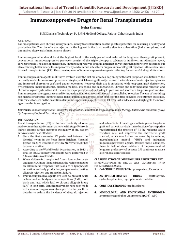 international journal of trend in scientific