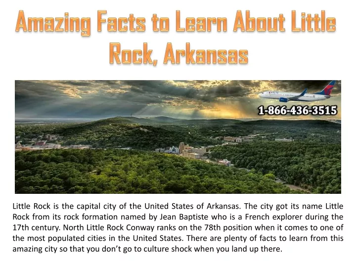 amazing facts to learn about little rock arkansas