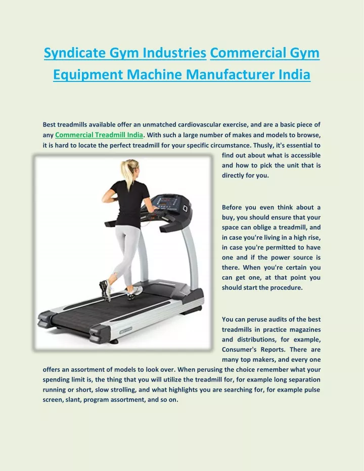syndicate gym industries commercial gym equipment