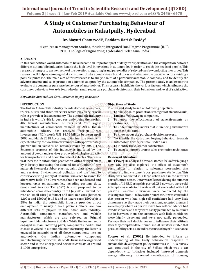 international journal of trend in scientific