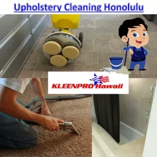 Upholstery Cleaning Honolulu