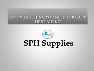 An Emergency First Aid Kit for Your Pet | SPH Supplies