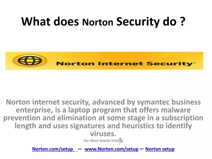 what does norton security do