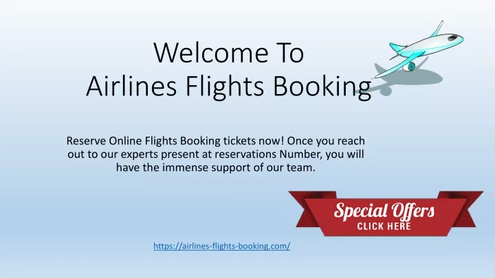 welcome to airlines flights booking