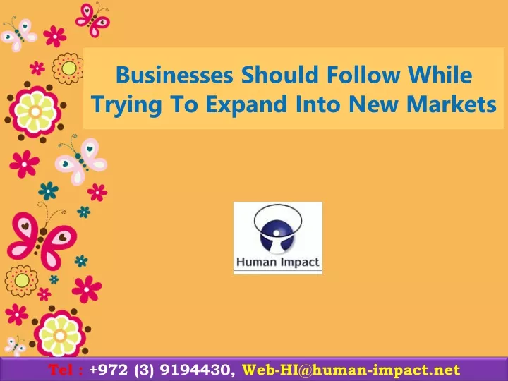 businesses should follow while trying to expand