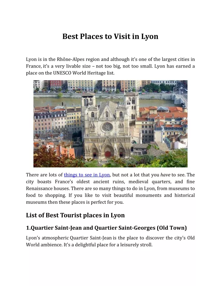 best places to visit in lyon