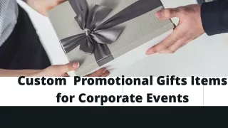 Custom Promotional Gifts Items for Corporate Events