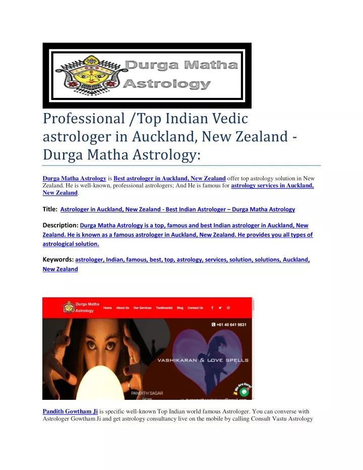 professional top indian vedic astrologer