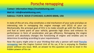 These Ways to Immediately Start Selling PORSCHE REMAPPING