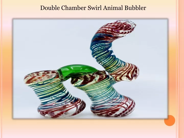 double chamber swirl animal bubbler