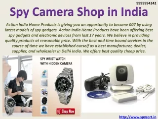Spy Camera Shop in India