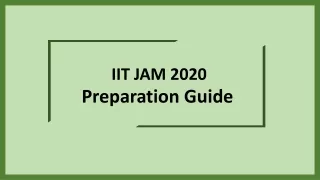 IIT JAM Complete Guide - Get your doubts clear.