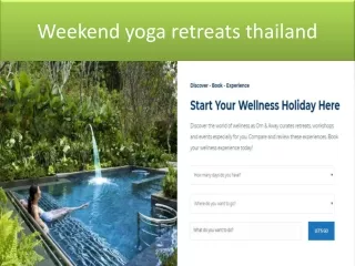 International yoga retreats