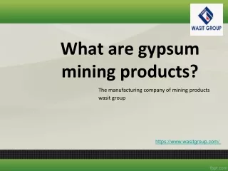 Get the best guidance of mining products