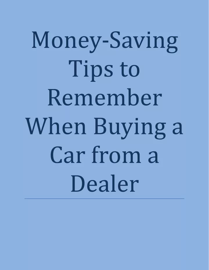 money saving tips to remember when buying