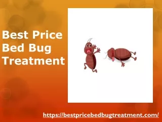 Chemical free bed bug treatment at low price