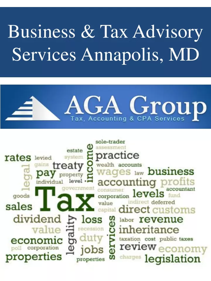 business tax advisory services annapolis md