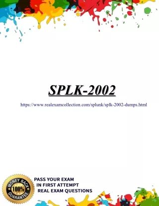 Updated Splunk SPLK-2002 Exam Dumps - SPLK-2002 Question Answers