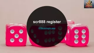 Scr888 Register