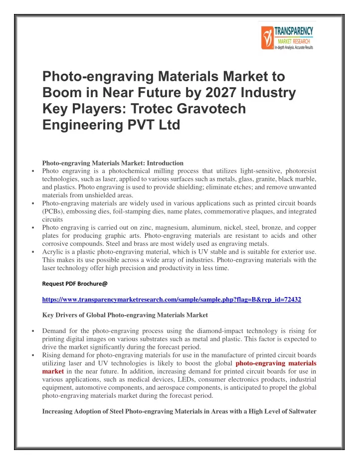 photo engraving materials market to boom in near