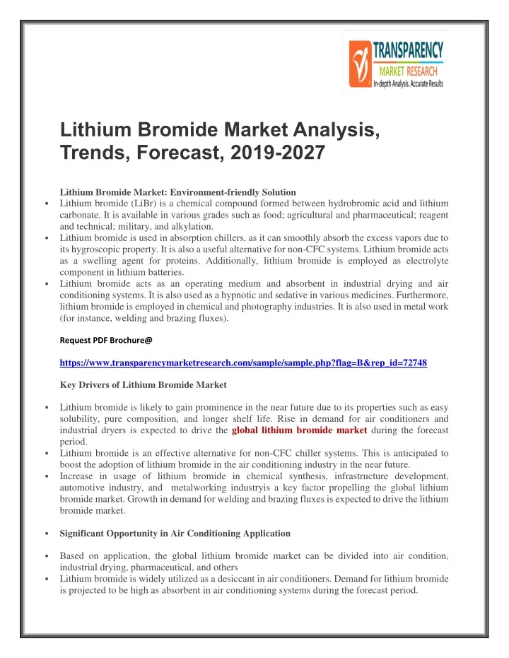 lithium bromide market analysis trends forecast