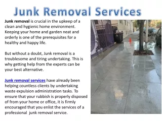 Junk Removal Services San Francisco