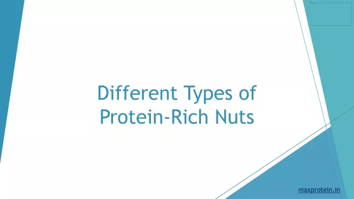 different types of protein rich nuts