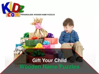 Gift Your Child Wooden Name Puzzles
