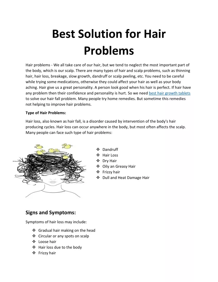 best solution for hair problems